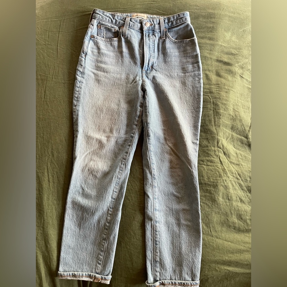 Madewell Light Wash Curvy Perfect Vintage Jean, Size 28